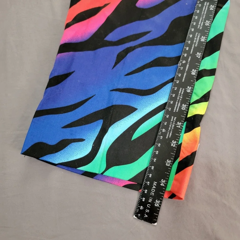 Royal & Awesome‎ Golf Pants Men's 34x34 Rainbow Zebra All Over Print Wild Ones